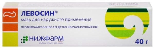 Levosin ointment appearance. 40g tube | PharmRu: Worldwide Pharmacy .