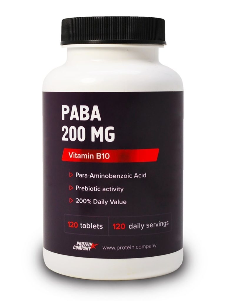 PROTEIN.COMPANY / Vitamin B10 / 120 Servings / 120 Tablets / PABA 200 ...